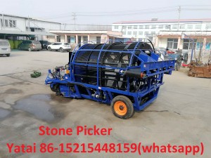 stone clear stone picker matched with tractor