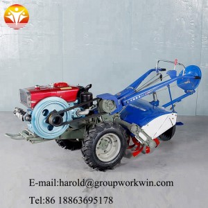 Mini 15hp hand held walking tractor