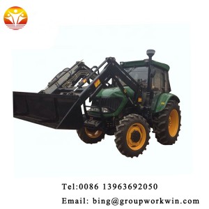 Chinese Cheap Farm small 30hp 40hp 4wd compact tractor Mounted frond end loader with bucket for sale