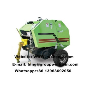 2018 hot selling Agriculture tractor walking Mini round hay baler for sale