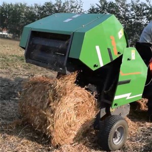 2018 hot selling Agriculture tractor walking Mini round hay baler for sale