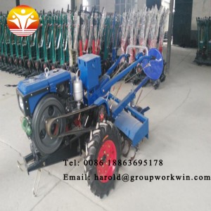 Hand Held Mini Hay Baler Walking Tractor Price with Trailer