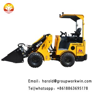 wheel tractor with front end loader and backhoe