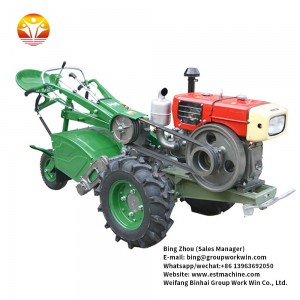 newest multifunctional 12hp walking hand tractor