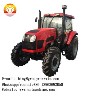 medium size agricultural machinery LZ1504 4WD 150hp farm tractor with paddy field tire 14.9-26