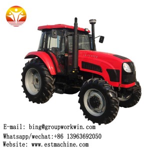 medium size agricultural machinery LZ1504 4WD 150hp farm tractor with paddy field tire 14.9-26