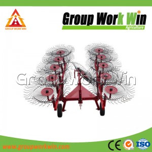 2018 Best Selling Rotary Finger Wheel Hay Rake