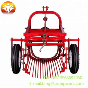 PTO driven farm tractor one row mini potato harvester