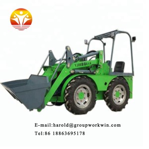 35HP farm tractor with front loader 4in1 bucket and backhoe