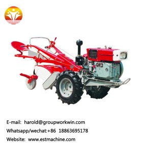 Small agricultural walking tractor