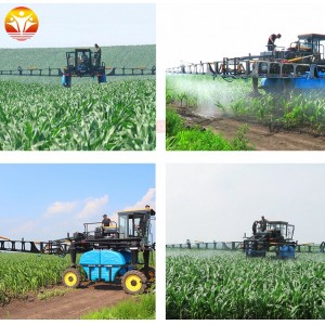 Self- propelled sprayer machine large agricultural tractor boom sprayer for corn