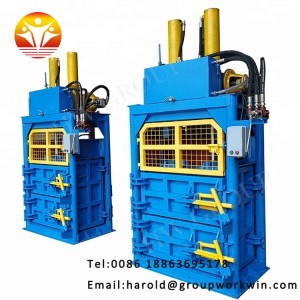 High quality Cheap tical shydraulic 20T vermall baler machine