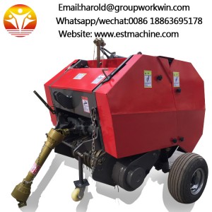 mini round hay straw baler with tractor driven