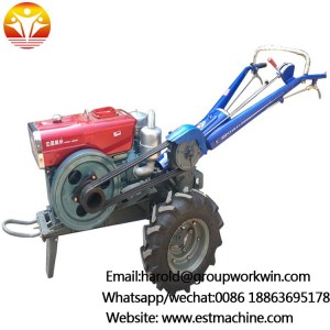 Modern two wheel rubber walking tractor price