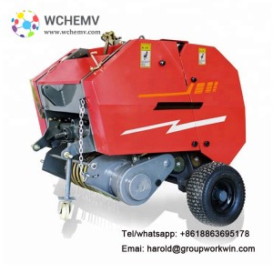 Tractor round baler