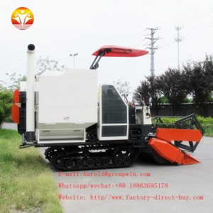 4LZ-2.2z full feed grain rice combine harvester