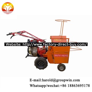 Dry and wet corn harvester hand working tractor mini maize combine harvester