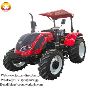 new design hot sale farm tractor 1204 120Hp 4 WD, air conditioner,shuttle shift, use YTO,DEUTZ engine front loader back hoe