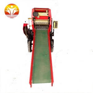 agricultural round hay bale press baler machine