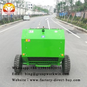 Manufacturer CE hydraulic small round hay baler with factory price