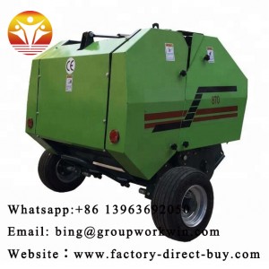 mini grass baler rice straw baling machine used