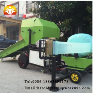 China Hydraulic Press Small Grass Straw Corn Silage Baler Machine