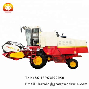 Hot sale factory supply Mini rice combine harvester with crawler