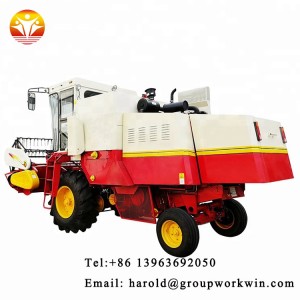 Hot sale factory supply Mini rice combine harvester with crawler