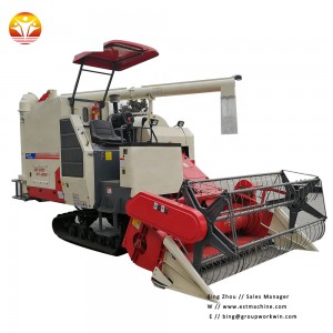 Medium horsepower rice harvester