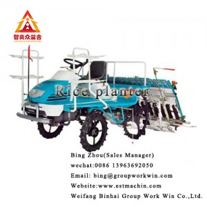 Agriculture Planter 6 Rows Walking Paddy Rice Transplanter