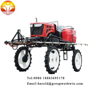 agricultural self propelled farm boom sprayer with high clearance