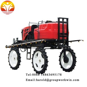 agricultural self propelled farm boom sprayer with high clearance