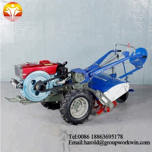 mini 15hp hand held walking tractor