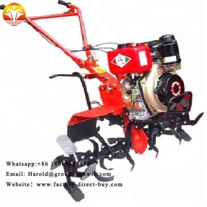 High quality agricultural equipment 9 horsepower diesel rotary tiller micro tillage machine