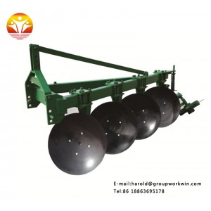 Tractor 3-point connection agricultural round tube disc three-plow