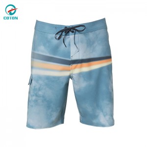 Sublimation youth Swim trunk shorts custom swimsuit boys performance lining trunk short